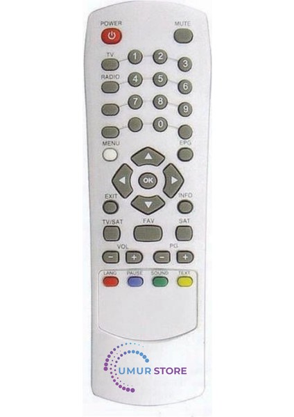 9000 Uydu Alıcı Kumandası