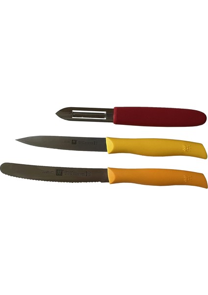 Twin Grip Bıçak Seti, Paslanmaz Çelik, 3 Parça