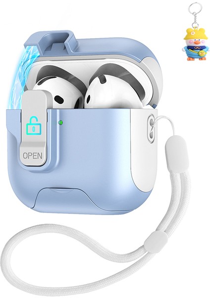 Apple Airpods Bluetooth Kulaklık Koruyucu Kılıfı Airpods 4. Nesil Hepsi Bir Arada Asılı Kulaklık Kutusu (Yurt Dışından)