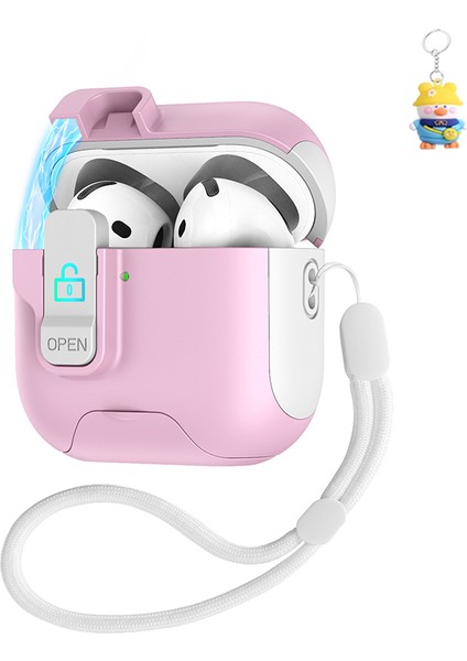 Apple Airpods Bluetooth Kulaklık Koruyucu Kılıfı Airpods 4. Nesil Hepsi Bir Arada Asılı Kulaklık Kutusu (Yurt Dışından)