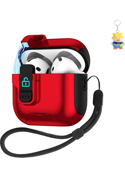 Apple Airpods Bluetooth Kulaklık Koruyucu Kılıfı Airpods 4. Nesil Hepsi Bir Arada Asılı Kulaklık Kutusu (Yurt Dışından)