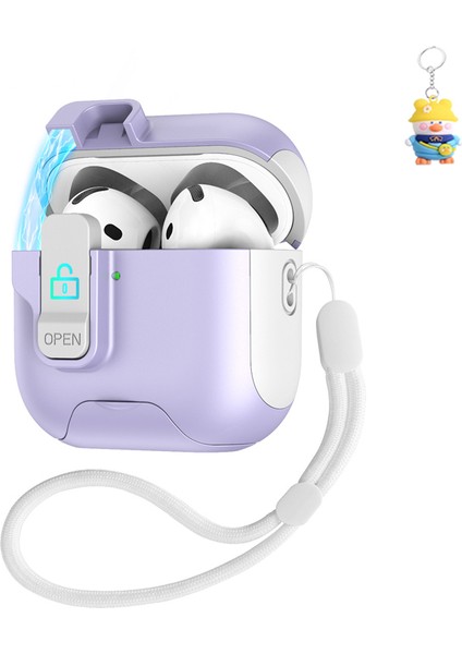 Apple Airpods Bluetooth Kulaklık Koruyucu Kılıfı Airpods 4. Nesil Hepsi Bir Arada Asılı Kulaklık Kutusu (Yurt Dışından)