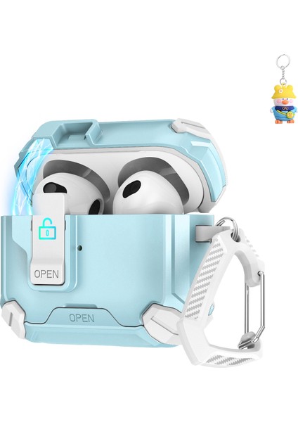 Apple Airpods Bluetooth Kulaklık Koruyucu Kılıfı Airpods 4. Nesil Asılı Standı Kulaklık Kılıfı Manyetik Kabuk (Yurt Dışından)