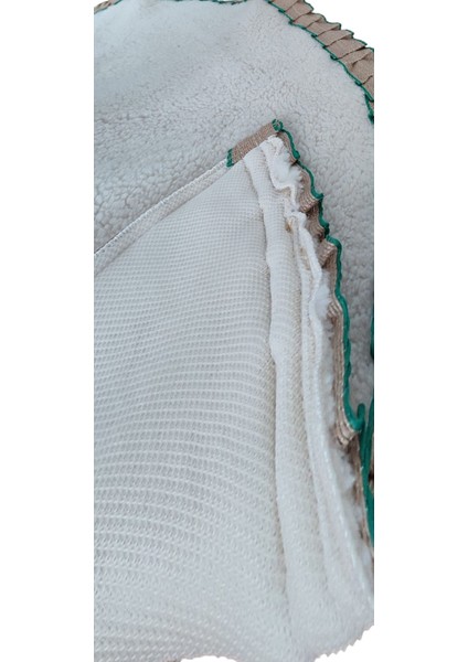 , Yılbaşı Çam Ağacı Altı Örtüsü, Çam Ağacı Ayak Halısı Örtüsü, Krem Renk, Peluş, 85 cm