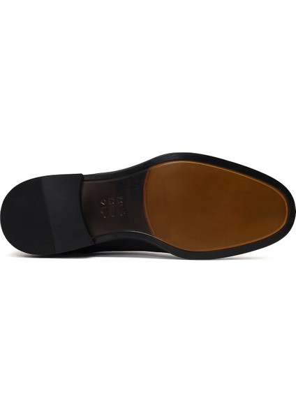 Erkek Siyah Bağcıklı Deri Klasik Ayakkabı 25WFD740418 fırsatları