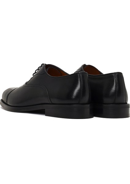 Erkek Siyah Bağcıklı Deri Klasik Ayakkabı 25WFD740418 indirimleri