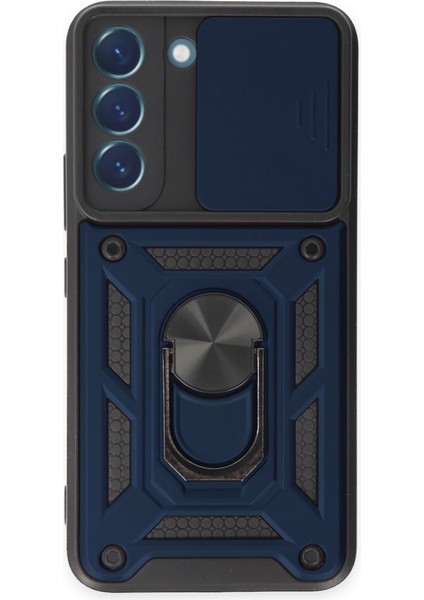 Samsung Galaxy S24 Kılıf Kamera Koruma Sürgülü Şık Pars Tank Sert Silikon Kapak