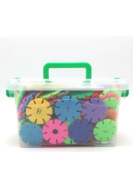 Erken Eğitim Ekleri Kar Tanesi Blokları Kutulu Plastik Puzzle Montaj Bebek Küçük Çocuk Entelektüel Oyuncaklar (Yurt Dışından)