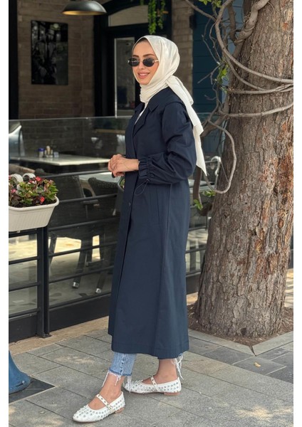 Trençkot KY-B25-74009 Koyu Lacivert fiyatları