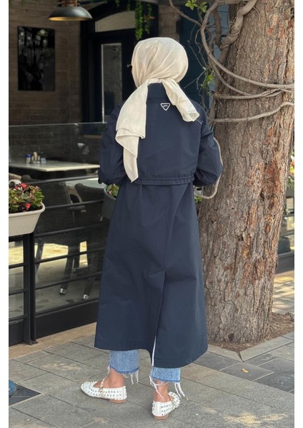 Trençkot KY-B25-74009 Koyu Lacivert fırsatları