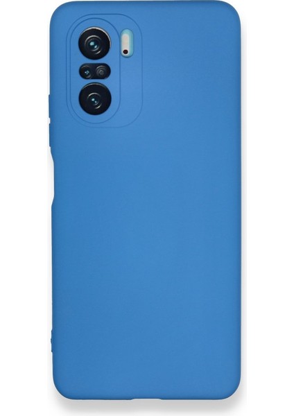 Redmi K40 Pro Kılıf Içi Kadife Kaplı Nano Silikon Kapak - Mavi
