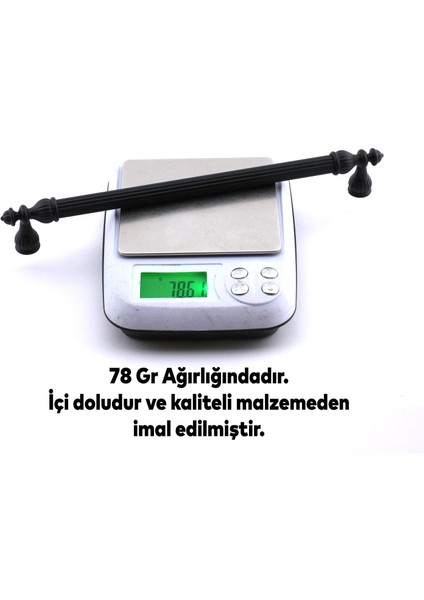 Mobilya Mutfak Dolabı Çekmece Dolap Kulpları Kapak Kulpu Kulbu Siyah (224 Mm-22.4 Cm) Metal Kulp fiyatları