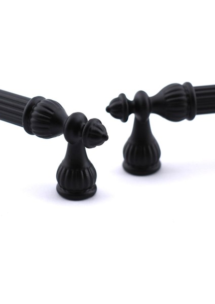 Mobilya Mutfak Dolabı Çekmece Dolap Kulpları Kapak Kulpu Kulbu Siyah (224 Mm-22.4 Cm) Metal Kulp indirimleri