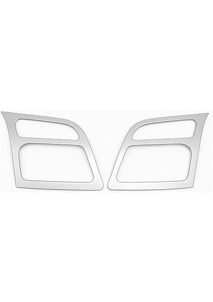 Transıt 2003–2013 ile Uyumlu Paslanmaz Çelik Far Çerçevesi – 2 Parçalı Krom Ön Lamba Çerçevesi Seti