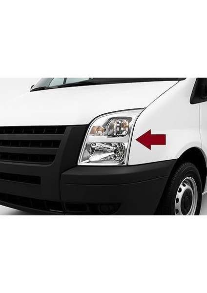 Transıt 2003–2013 ile Uyumlu Paslanmaz Çelik Far Çerçevesi – 2 Parçalı Krom Ön Lamba Çerçevesi Seti fiyatları