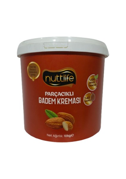 Nuttlıfe Parçacıklı Badem Kreması (%45 Badem) 10 kg