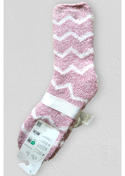 Kadın Peluş Pofuduk Çorap 2'li Set Peluş Ev Çorabı, Uyku Çorabı modelleri