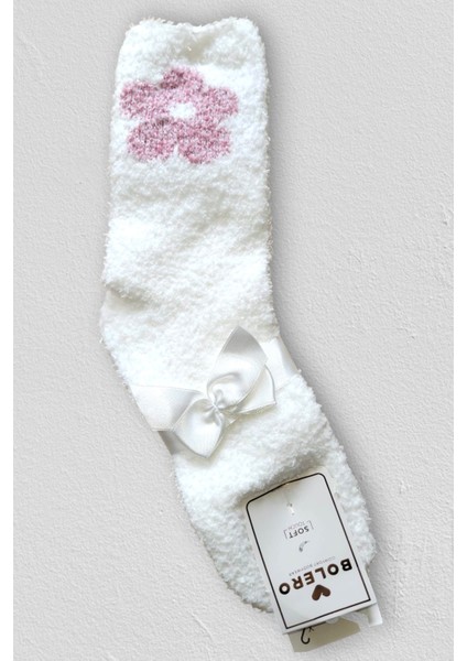 Kadın Peluş Pofuduk Çorap 2'li Set Peluş Ev Çorabı, Uyku Çorabı fırsatları