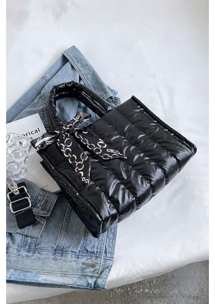 Parlak Omuz Çantası Siyah fiyatları