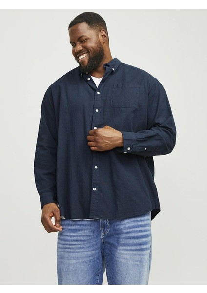Jack Jones Oxford Plus Büyük Beden Erkek Gömlek 12286178 modelleri
