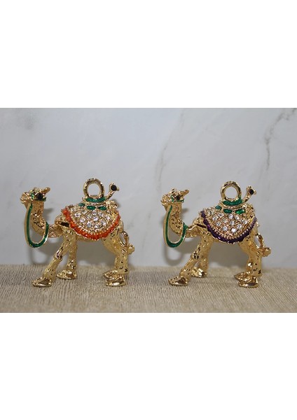 Swarovski Taşlı Minik Figür - Deve