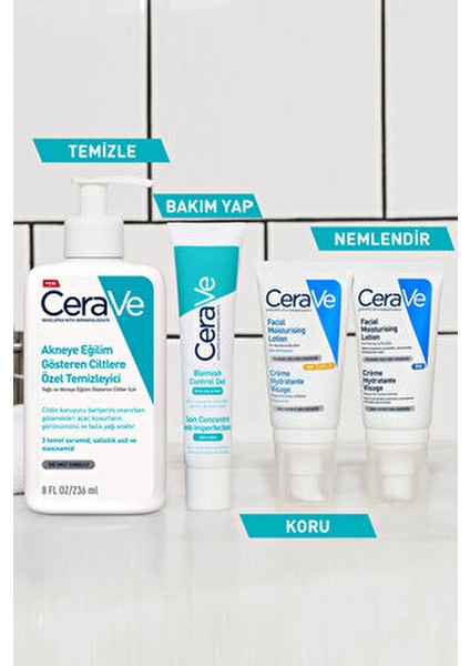 Akneye Eğilimli Ciltler İçin Jel Temizleyici Peeling Etkisi 236 ml AHA BHA İçerikli