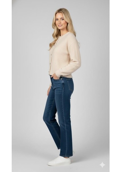 Kadın Düğmeli Yumuşak Triko Hırka M7361K26 Taş modelleri