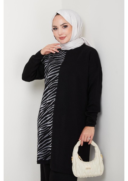 Simli Triko Tunik Pantolon Takım