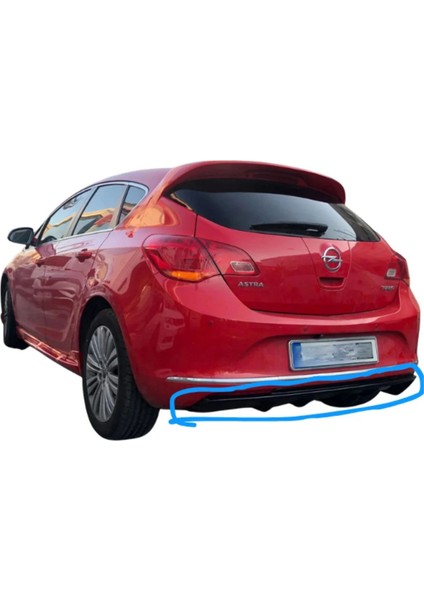 Opel Astra J Hb Makyajlı Rieger Difüzör (Plastik) (( Parlak Siyah ))