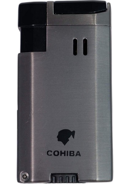 Çift Torch Pürmüz Gunmetal Puro Çakmağı