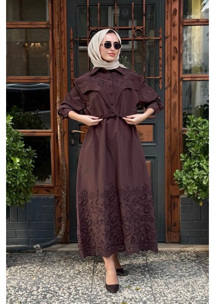 Elbise 2502-5023 Kahve