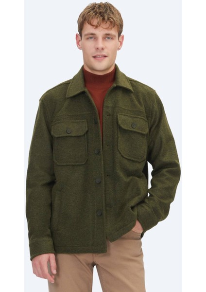 Haki Regular Fit Overshırt fiyatları
