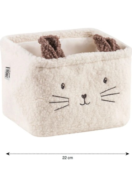 Ekru Pelüş Banyo Organizer 22 cm fiyatları