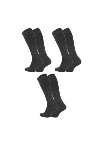 Seyahat Çorabı, 3 Adet, 35-38, %65 Pamuklu Çorap, Koyu Gri fiyatları