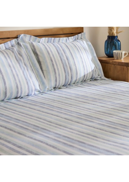 Lenora Çift Kişilik Çarşaf Takımı Indigo