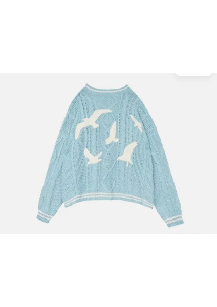 Mavi 1989 (Taylor's Version) Cardigan Oversize Hırka ,bebe -Uçuk Mavi Oversize Kadın Hırka modelleri