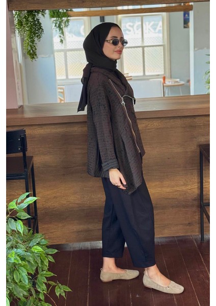 Pantolonlu Takım 25W4017 Kahve fırsatları