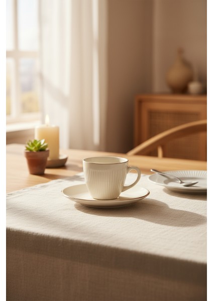 Supra - 6 Kişilik Fincan Takımı Altın