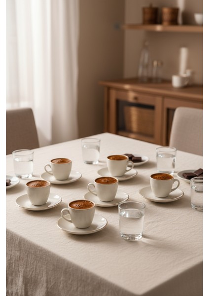 Supra - 6 Kişilik Fincan Takımı Altın modelleri