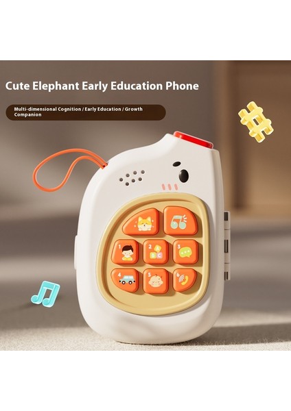 Yeni Bebek Fil Müzik Cep Telefonu Meşgul Tahta Bebek Sevimli Eğlenceli Sevimli Bulmaca Erken Eğitim Makinesi Anne ve Bebek Interaktif Oyuncaklar (Yurt Dışından)