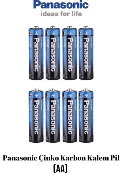 Çinko Karbon 8 Adet Kalem Pil (Aa)