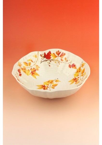 Fall Büyük Boy Porselen Salata Kasesi