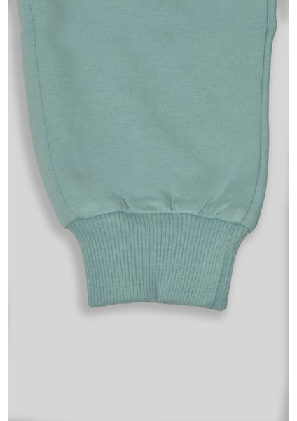 Kız Çocuk %100 Organik Pamuk Bitki Baskılı Yumuşacık Trend Eşofman Takımı - 1008 indirimleri