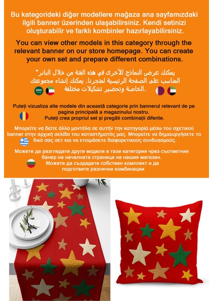 Yılbaşı Serisi 140X40 cm Dijital Baskılı Runner (Christmas Noel) fiyatları