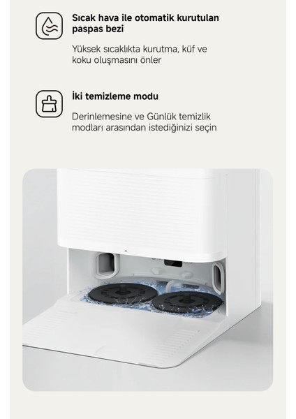 Istasyonlu 7000PA Yüksek Emiş Güçlü Kendini Temizleme, Akıllı Halı Algılama Robot Vacuum X20 Pro Hepsi Bir Arada Akıllı Temizlik Robotu | Sesli Kontrol+ Mutfak Tartısı modelleri