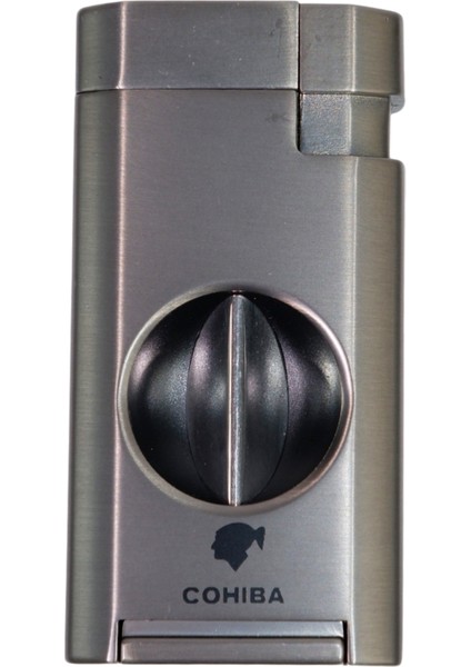 Çift Torch Pürmüz Gunmetal Puro Çakmağı