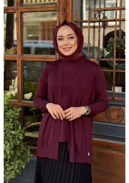 Mıss Dalida Hırkalı Takım T25PF-0002 Bordo modelleri