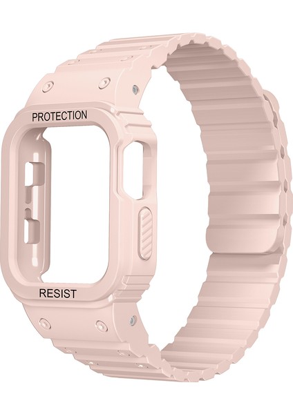 Apple Watch 40MM Airshield Edition Tasarımlı Kasa Koruyuculu Silikon Kordon