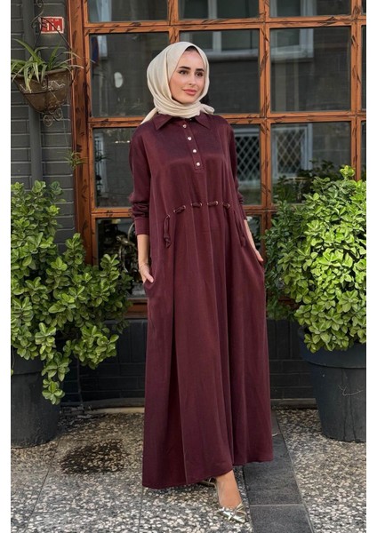 Elbise 2502-5007 Bordo