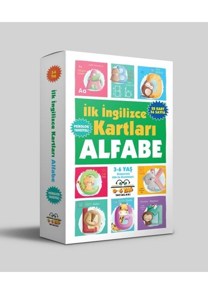 Ilk Ingilizce Kartları - Alfabe (3-6 Yaş)